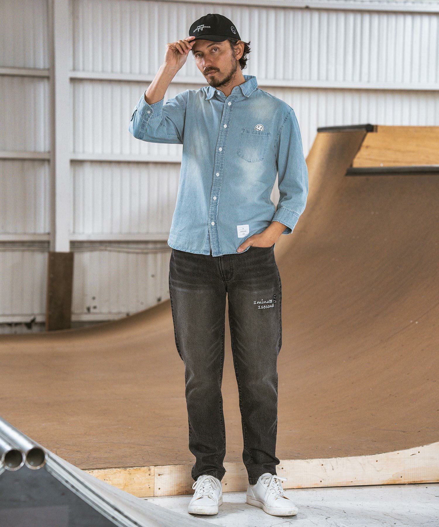 60%OFF【seventy seven(セブンティセブン)】 washed denim pants