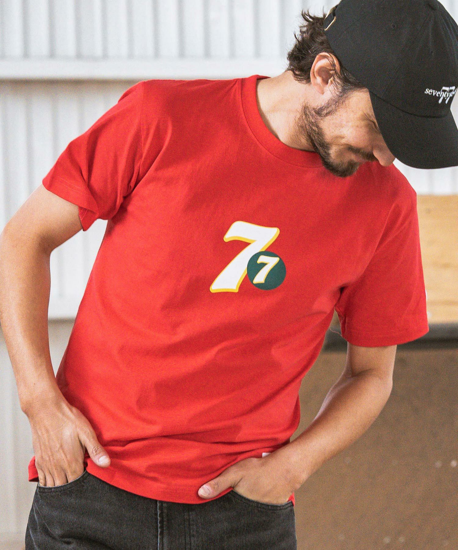 50%OFF【seventy seven(セブンティセブン)】middle onz S-S ringer t