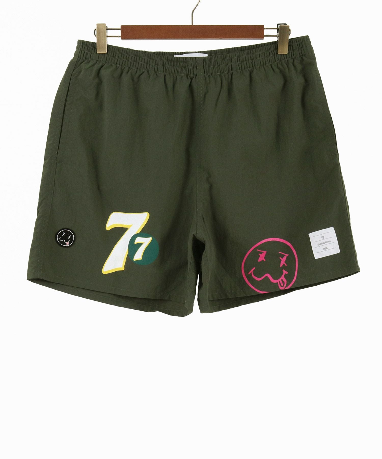 30%OFF【seventy seven(セブンティセブン)】taffeta short pants