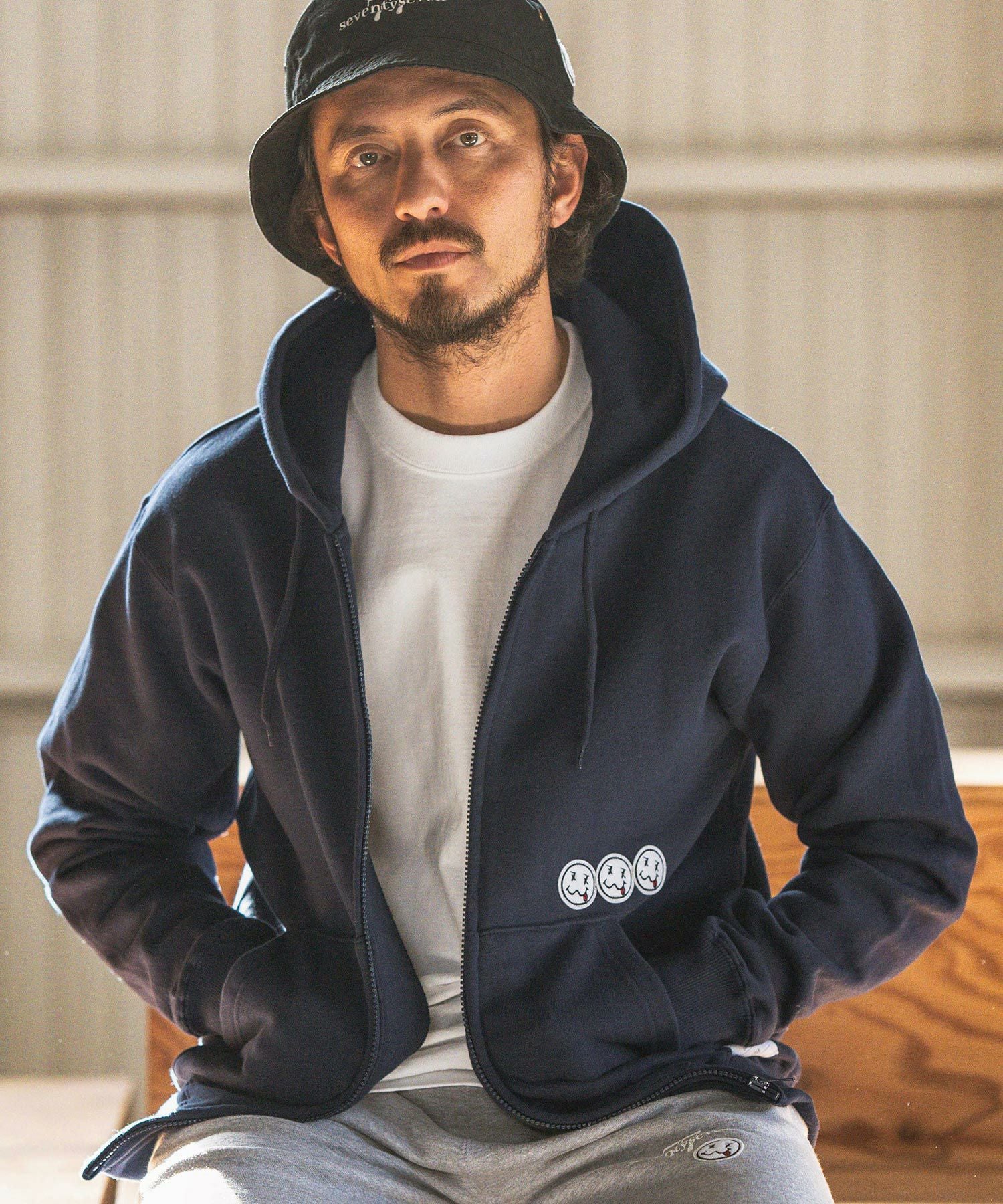 30%OFF【seventy seven(セブンティセブン)】middle onz zip up hoodie