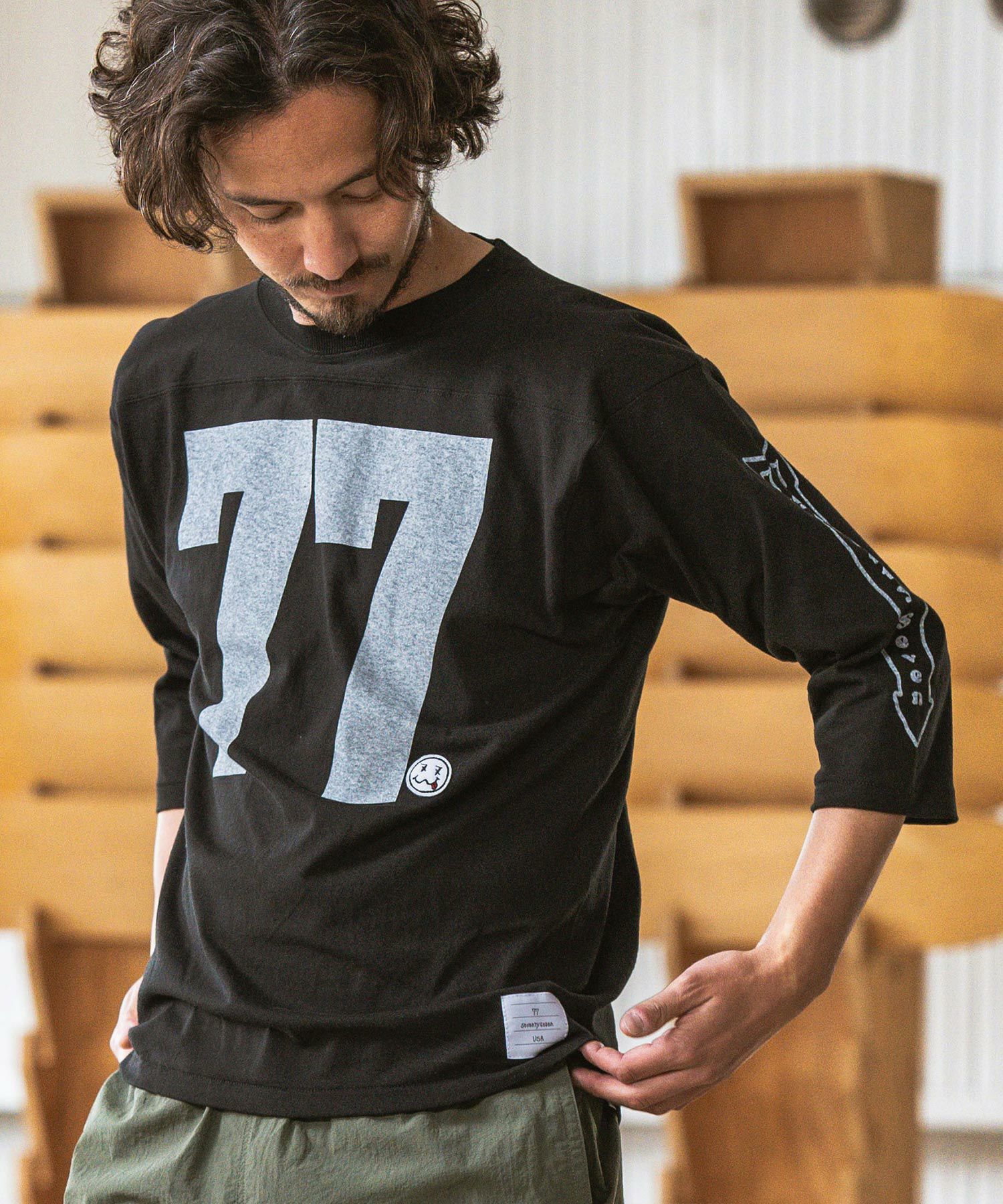 30%OFF【seventy seven(セブンティセブン)】middle onz FB t-shirts