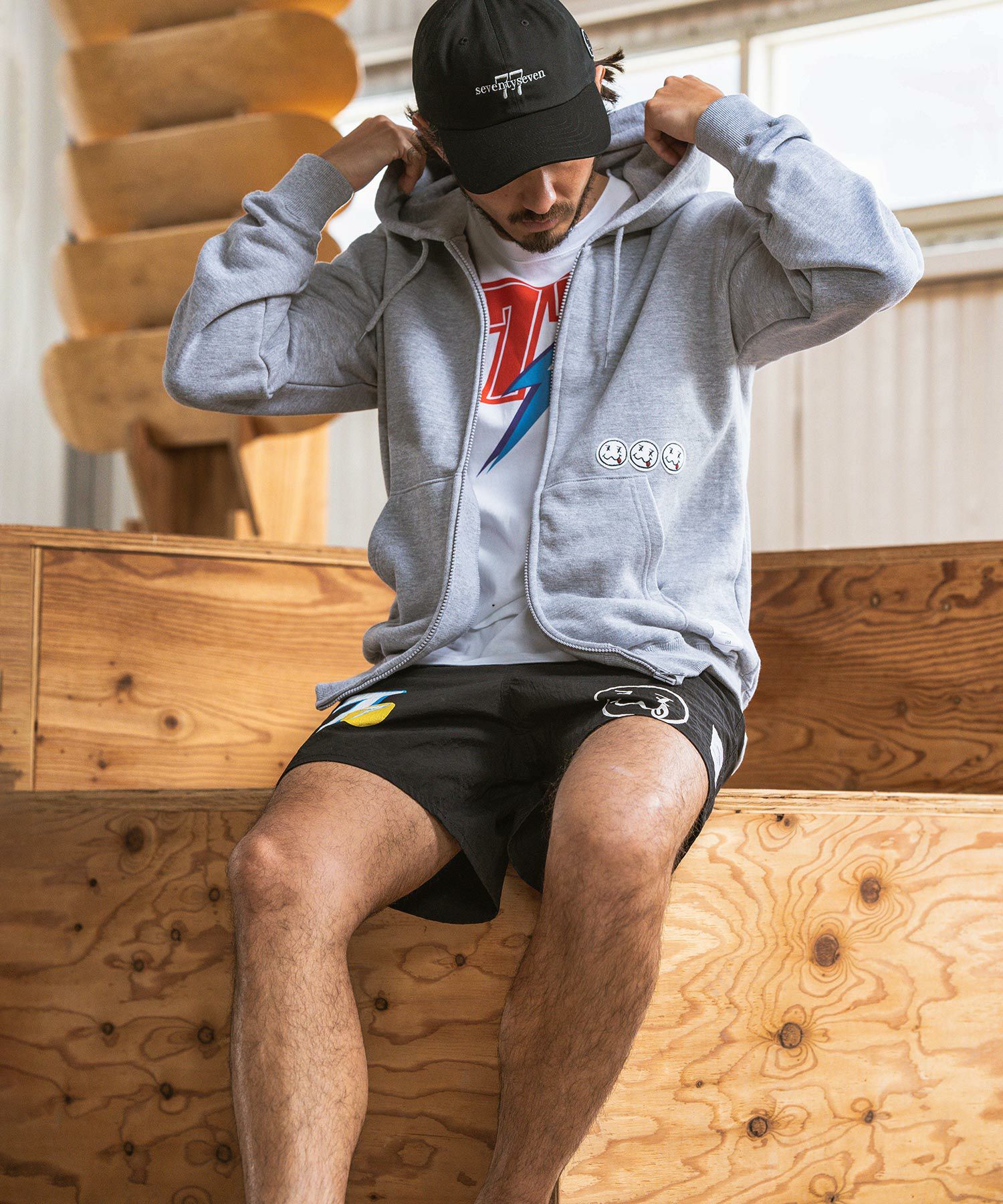 30%OFF【seventy seven(セブンティセブン)】middle onz FB t-shirts