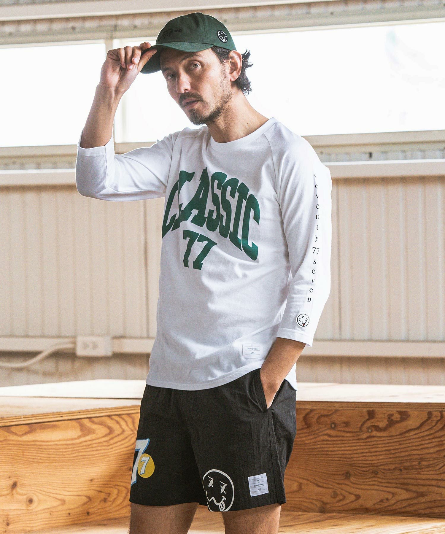 seventy seven(セブンティセブン)】 embroidery 6 panel cap (basic