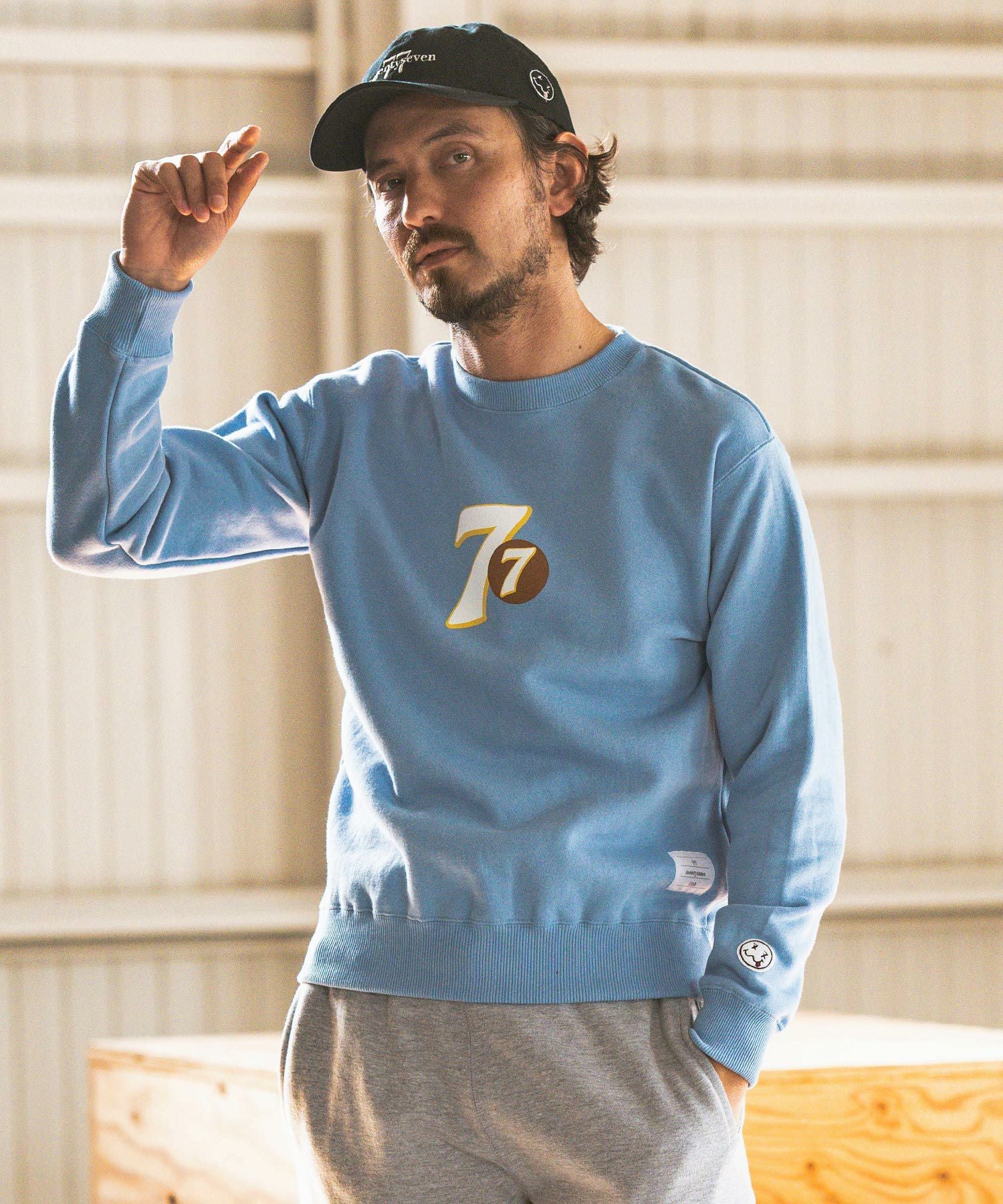 seventy seven(セブンティセブン)】 embroidery 6 panel cap (basic