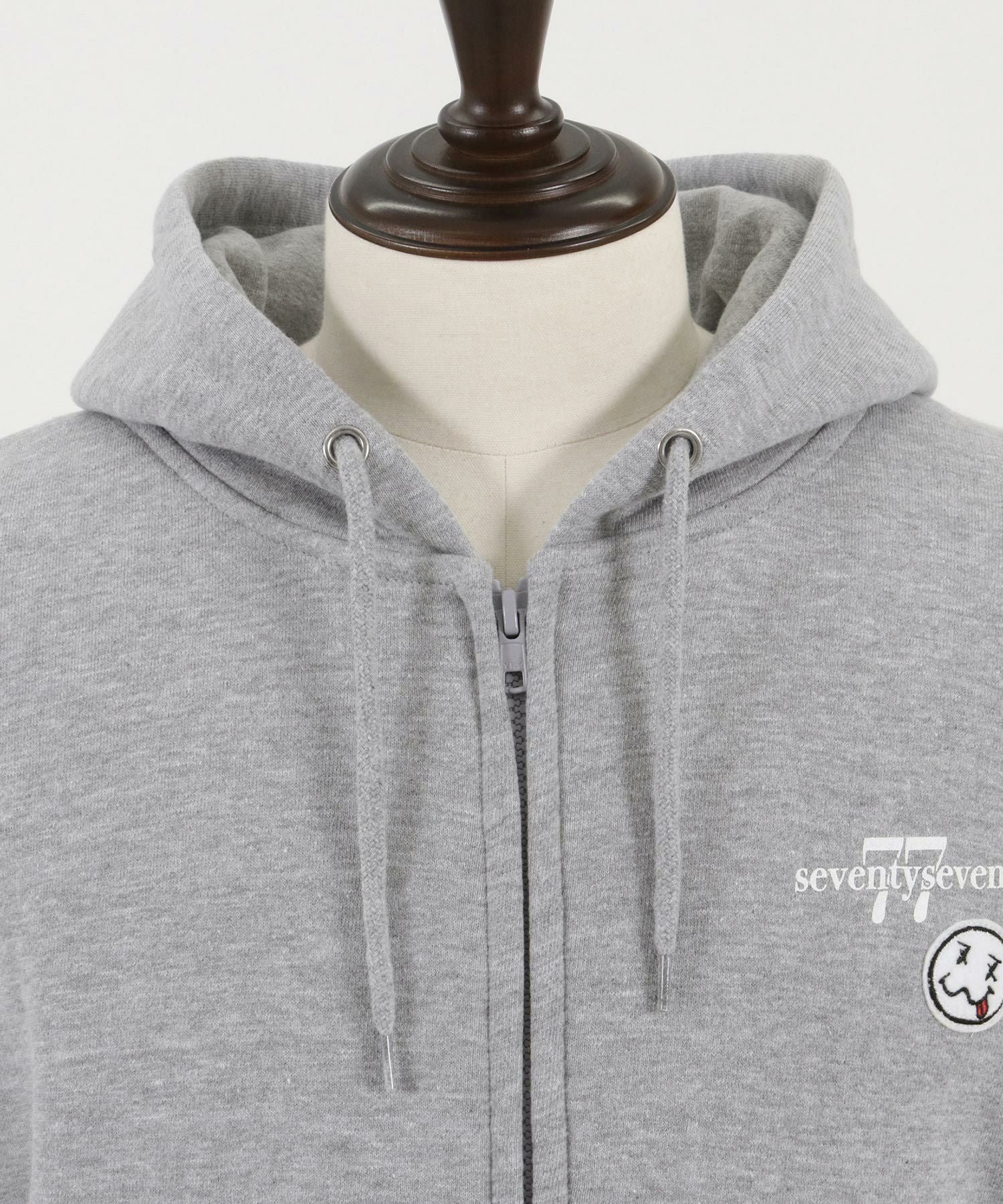 50%OFF【seventy seven(セブンティセブン)】 middle onz zip up sweat