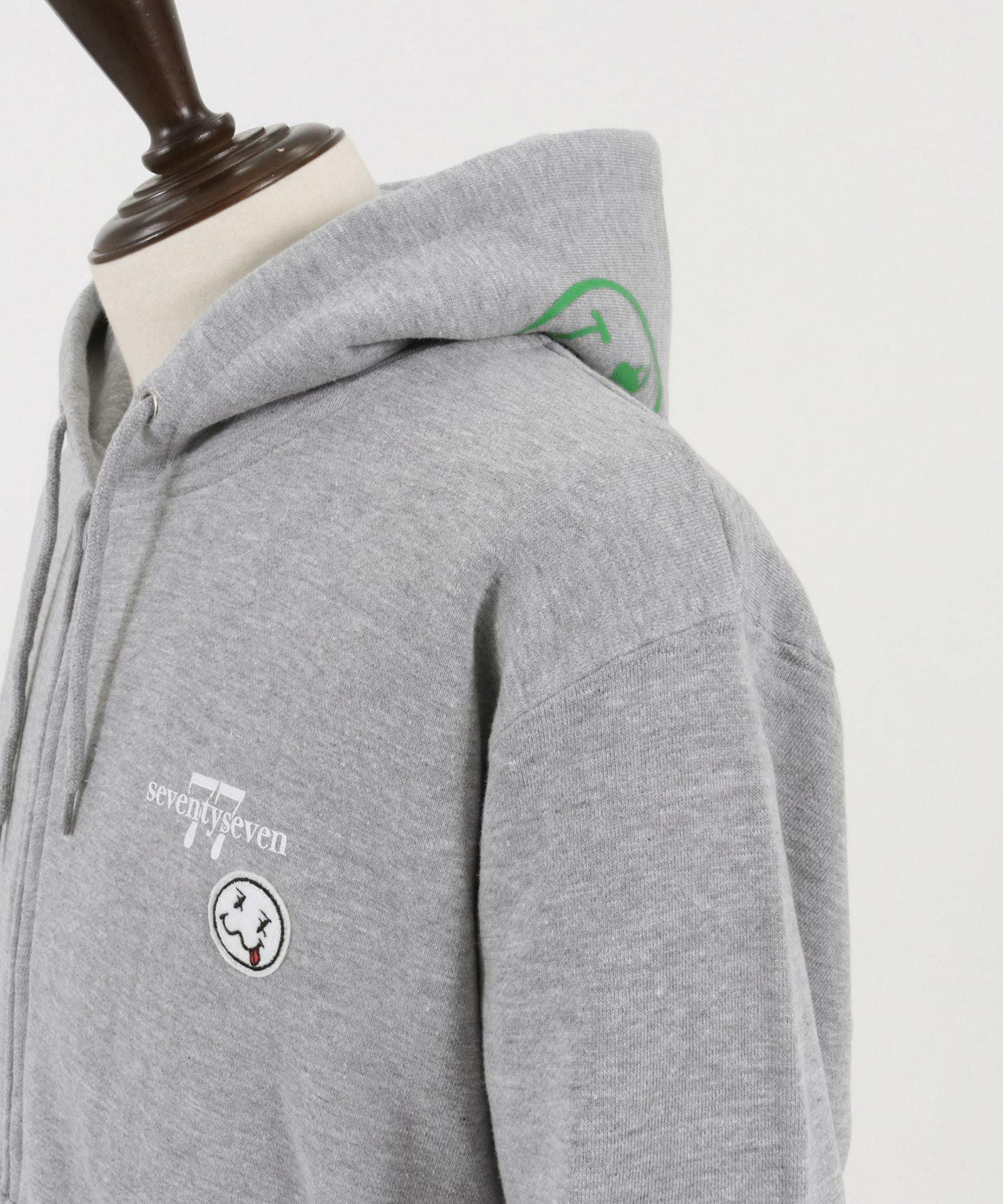 50%OFF【seventy seven(セブンティセブン)】 middle onz zip up sweat