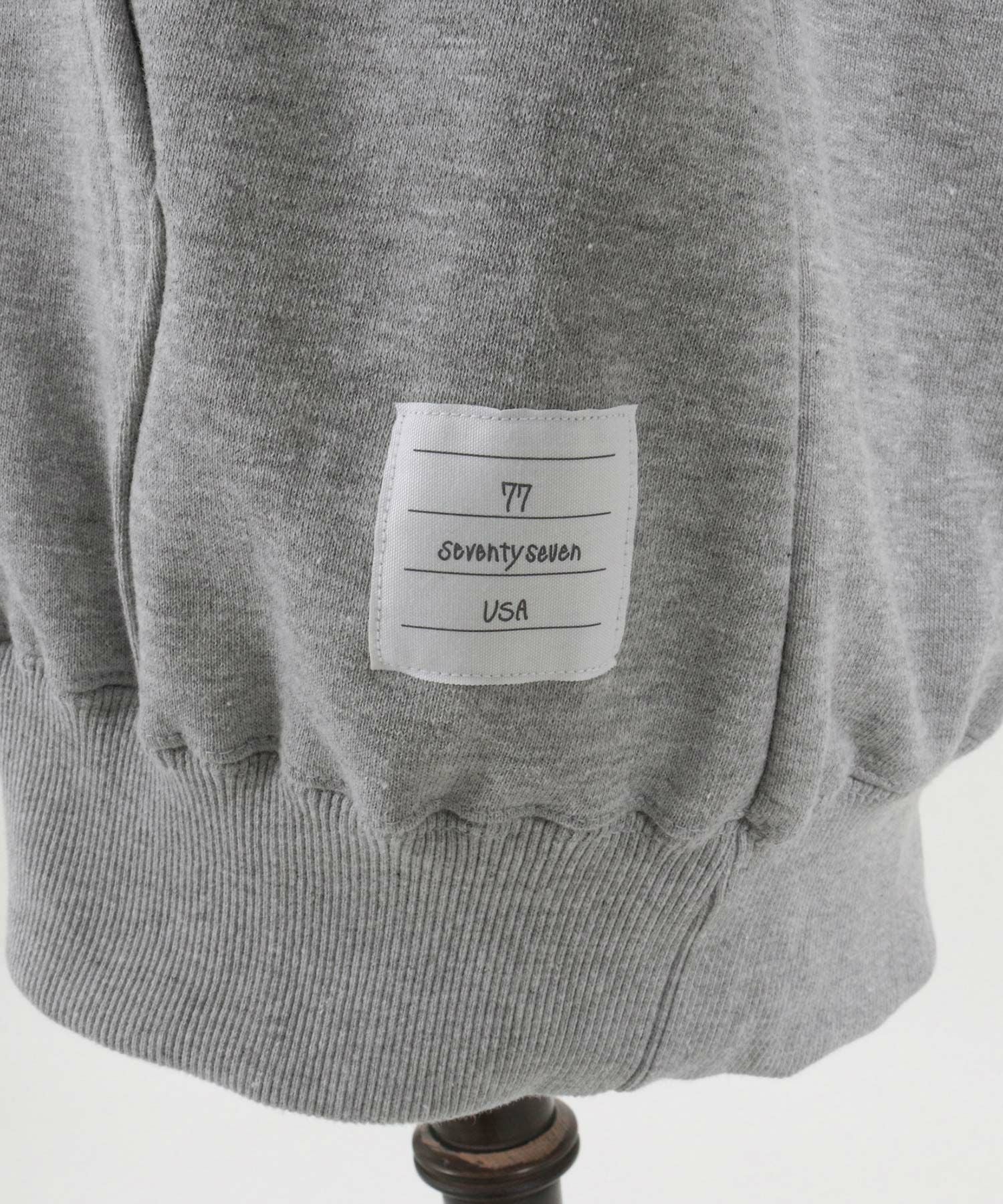50%OFF【seventy seven(セブンティセブン)】 middle onz zip up sweat