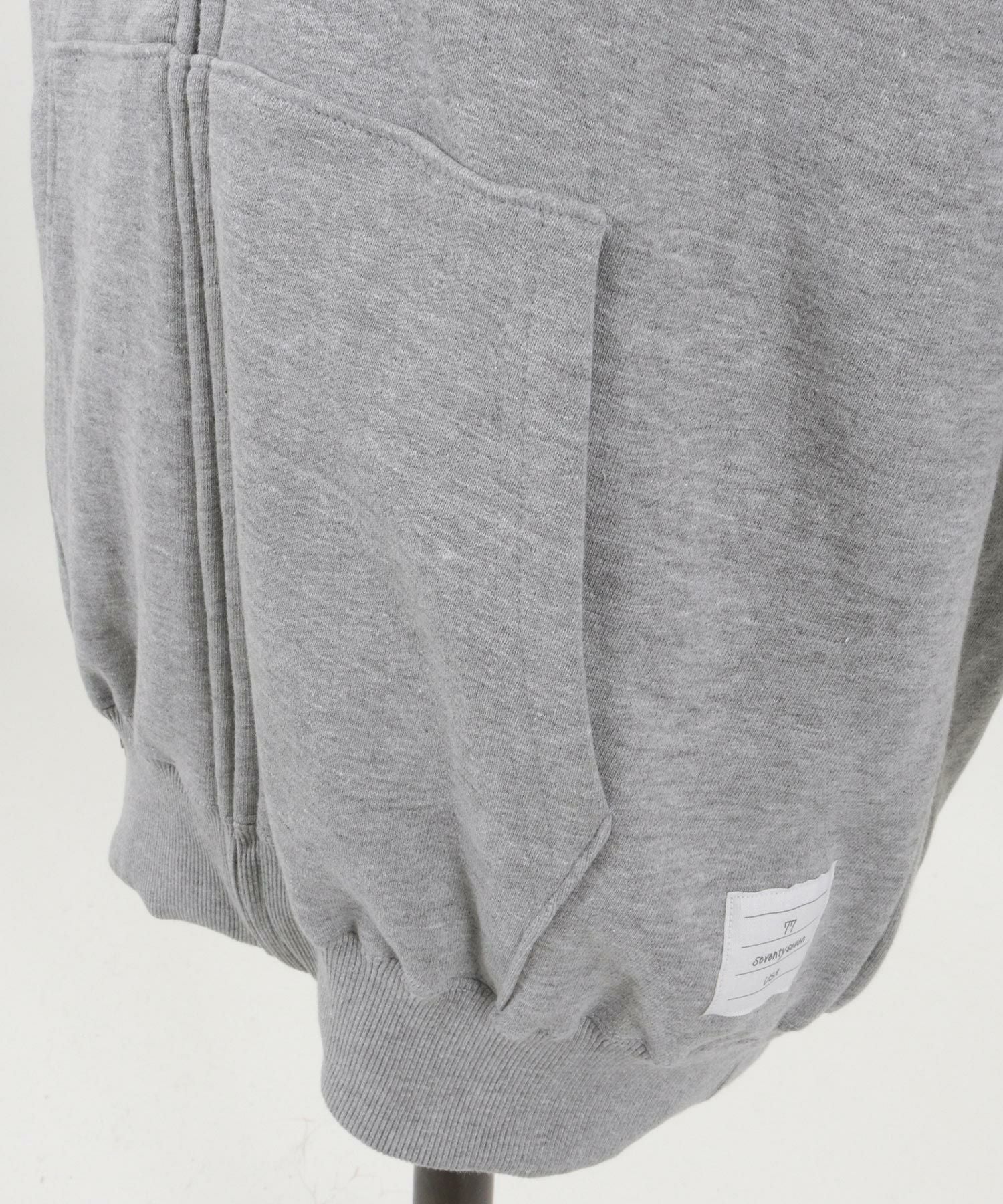 50%OFF【seventy seven(セブンティセブン)】 middle onz zip up sweat