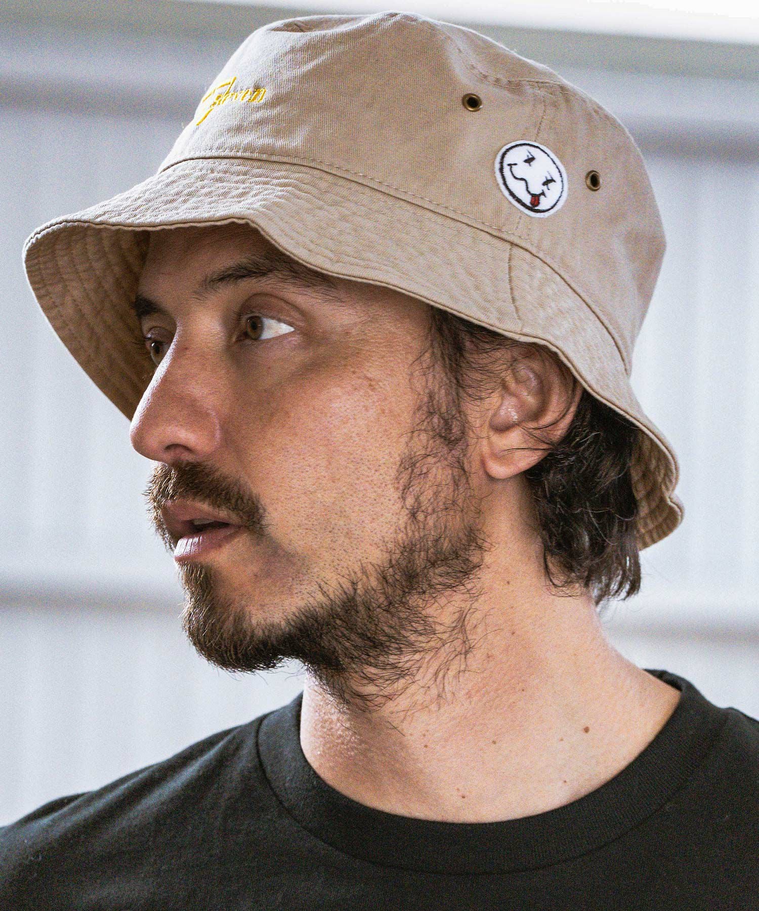 帽子 keitaaaa7272 50%OFF【seventy seven(セブンティセブン)】 embroidery bucket hat