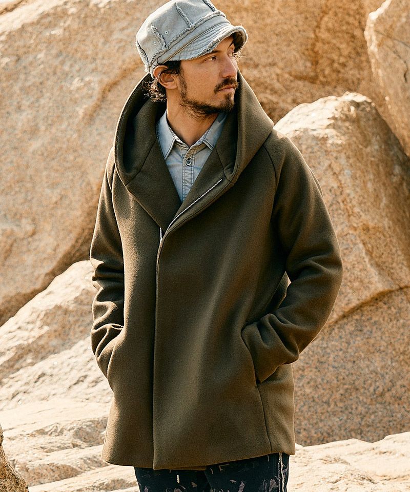 wjk】zip witch coat フーデッドコート(1873 wo06e) | CAMBIO カンビオ