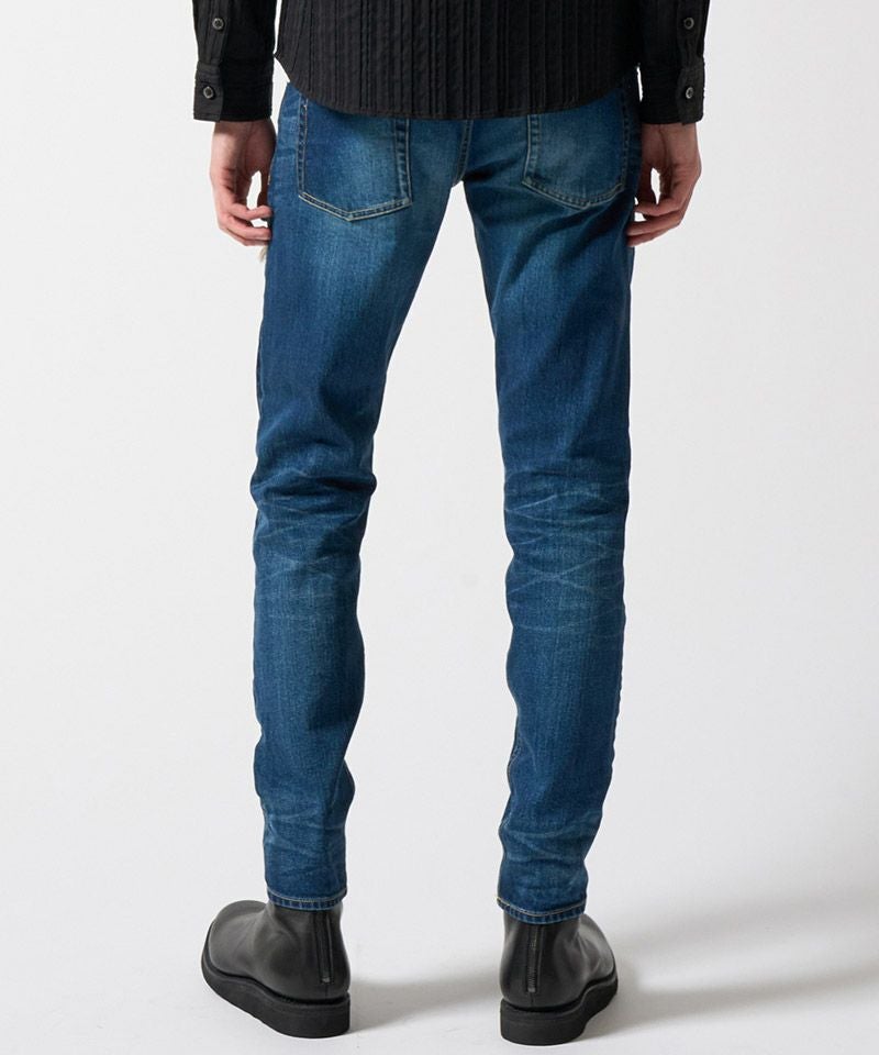 8割引★wjk★tight straight デニム★used加工★定4.1万 wjk】tight straight selvedge denim(used) デニムパンツ(5182 dn88e