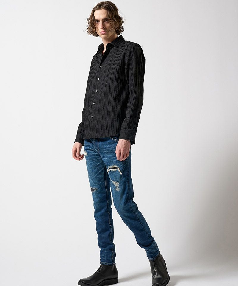 早い者勝ち！mnml デニム 30inch flexwitme mnml] M588 Snap Slim Denim Washed Black (28～38インチ) - DOPE