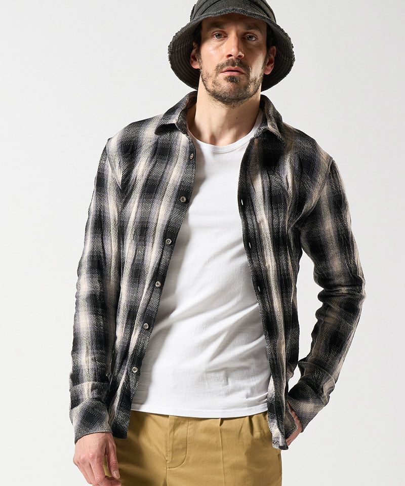wjk】twist wrinkle check チェックシャツ(4893 ch87e) | CAMBIO カンビオ wjk】twist wrinkle check チェックシャツ(4893 ch87e) | CAMBIO カンビオ