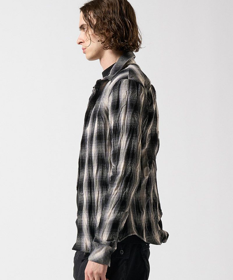 wjk】twist wrinkle check チェックシャツ(4893 ch87e) | CAMBIO カンビオ