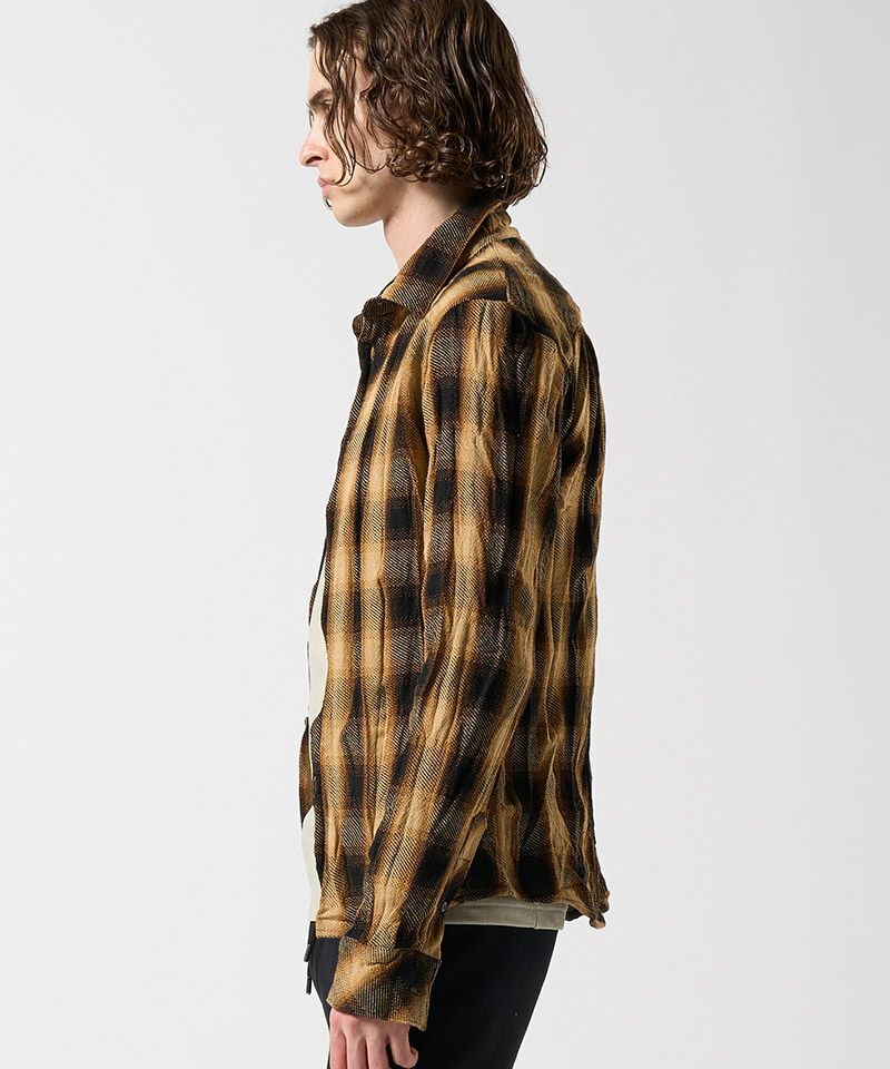 wjk】twist wrinkle check チェックシャツ(4893 ch87e) | CAMBIO カンビオ