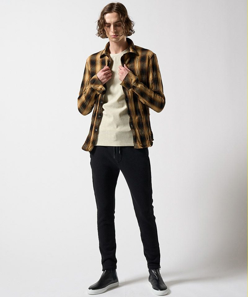 wjk】twist wrinkle check チェックシャツ(4893 ch87e) | CAMBIO カンビオ