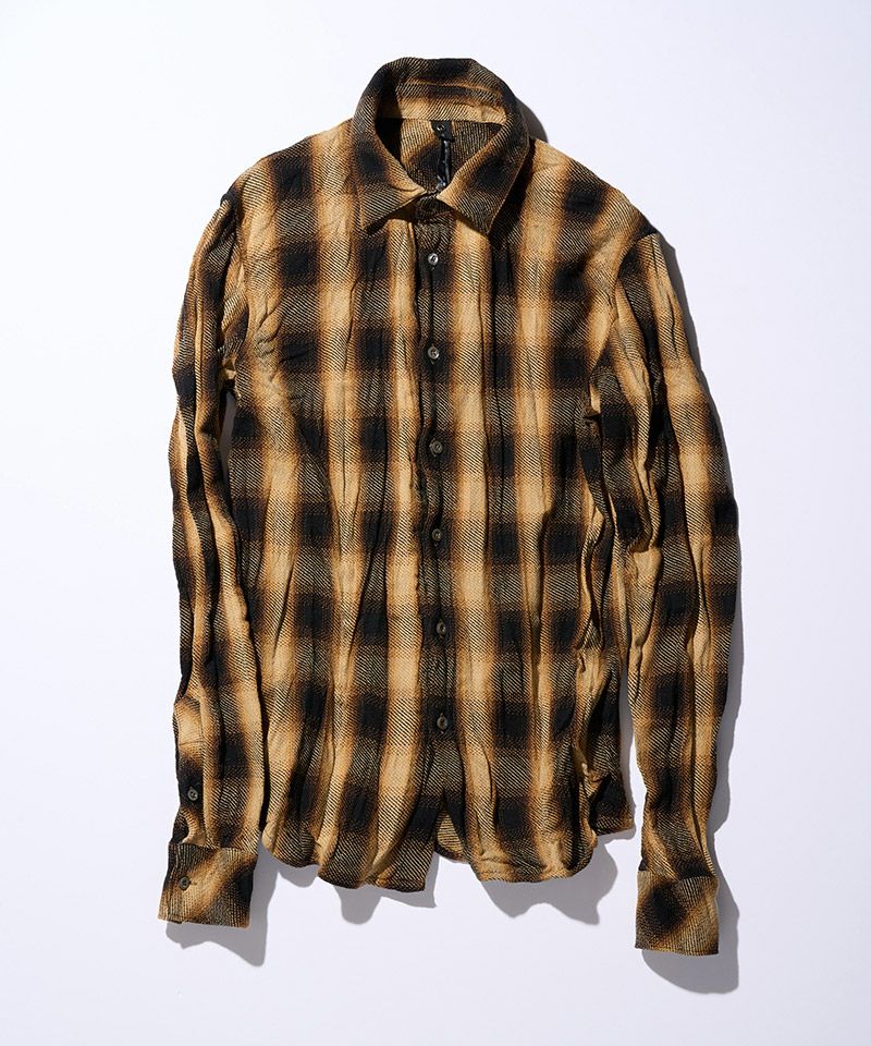 wjk】twist wrinkle check チェックシャツ(4893 ch87e) | CAMBIO カンビオ