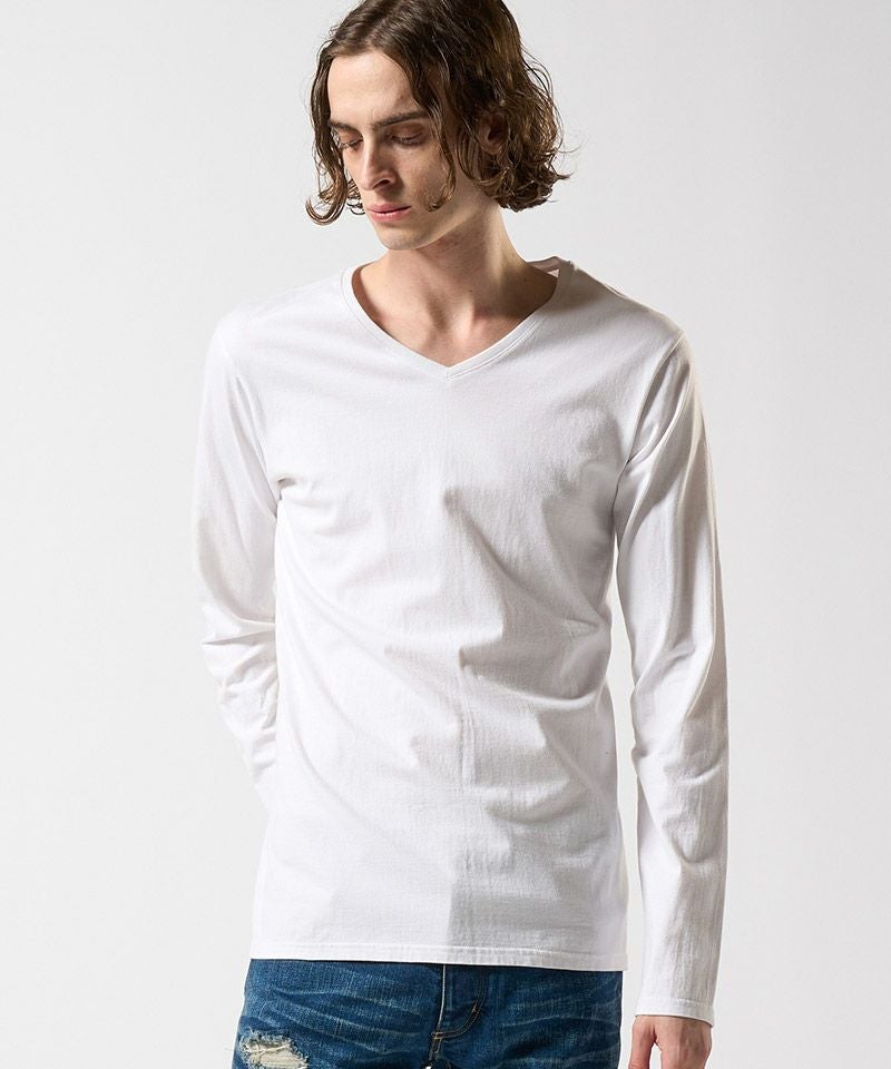 wjk】basic V-neck L-S V-ネックカットソー(7879 js01e) | CAMBIO カンビオ