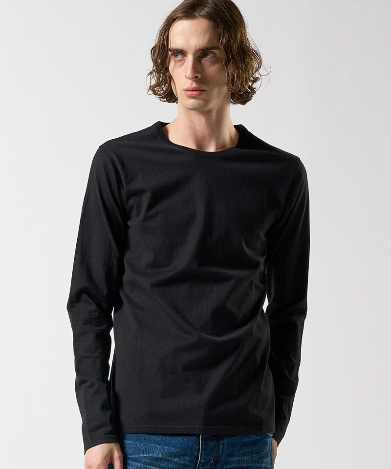 【オシャレ✩シンプル✩wjk】濃紺　Vネックカットソー サイズL wjk - 【オシャレ✩シンプル✩wjk】濃紺 Vネックカットソー サイズLの