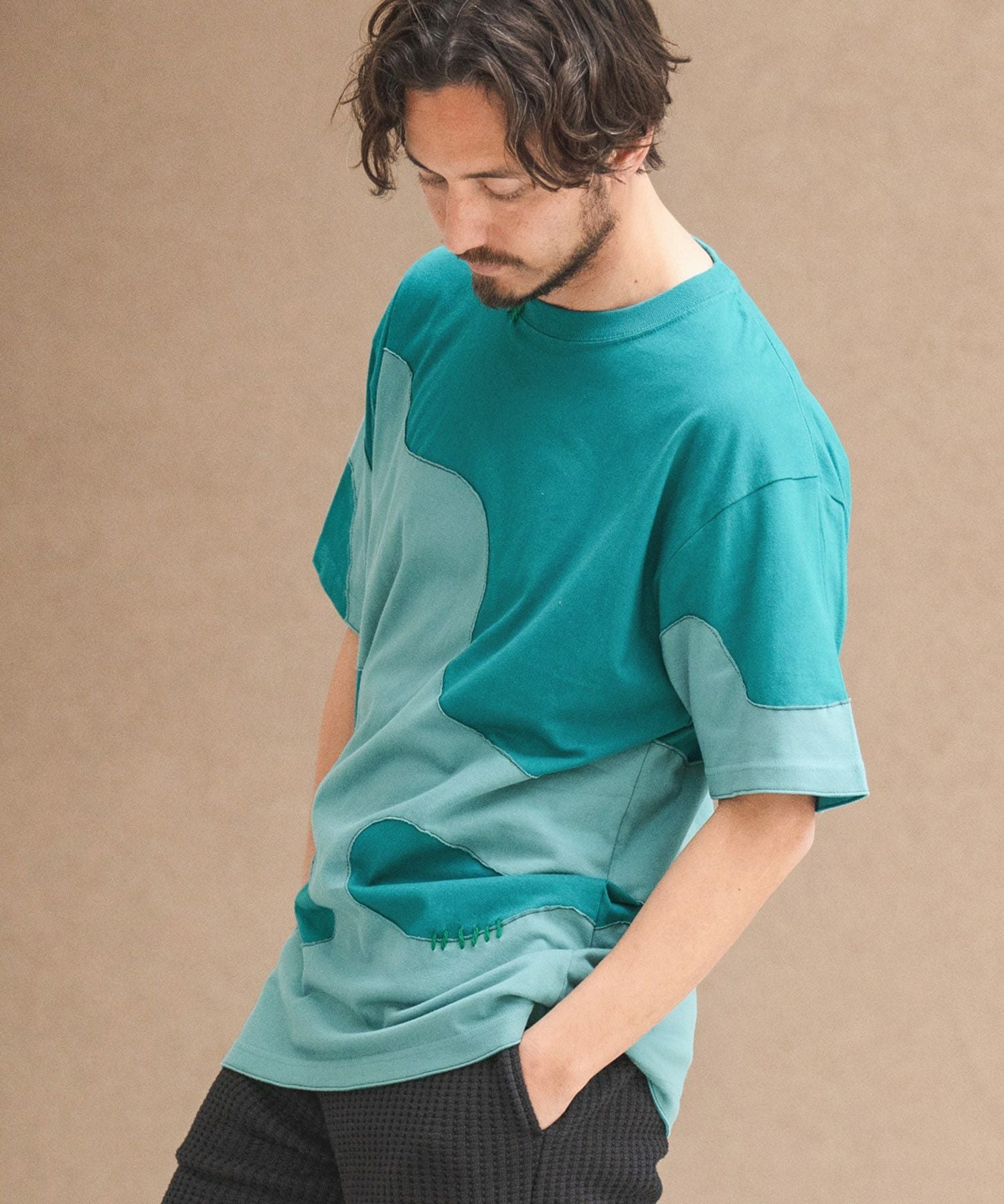 60%OFF【CAMBIO(カンビオ)】迷彩柄切り替えTシャツ(CA-24-05) | CAMBIO