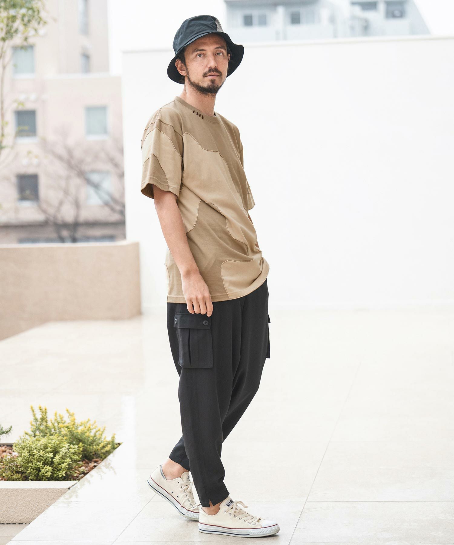 60%OFF【CAMBIO(カンビオ)】迷彩柄切り替えTシャツ(CA-24-05) | CAMBIO