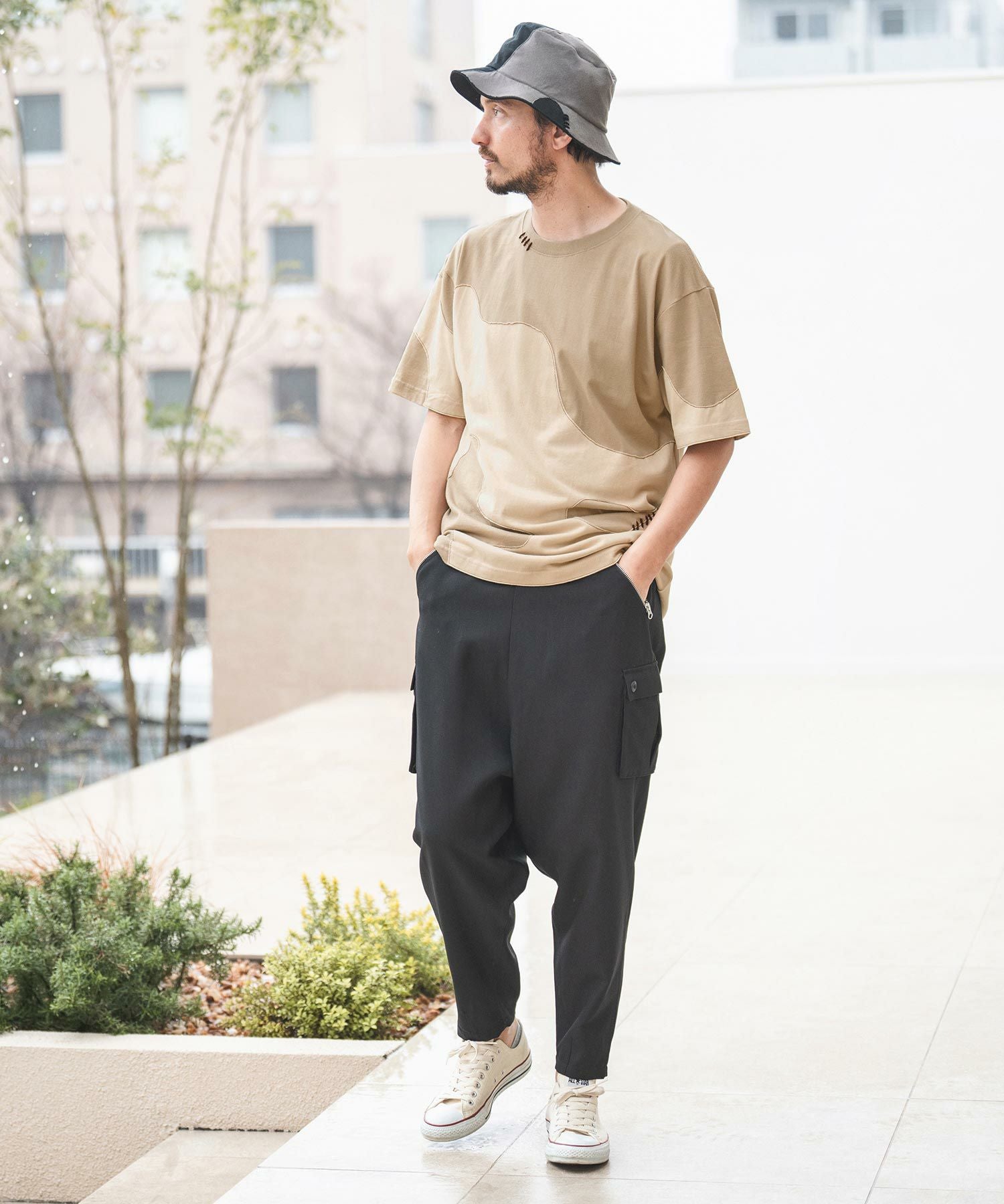 60%OFF【CAMBIO(カンビオ)】迷彩柄切り替えTシャツ(CA-24-05) | CAMBIO