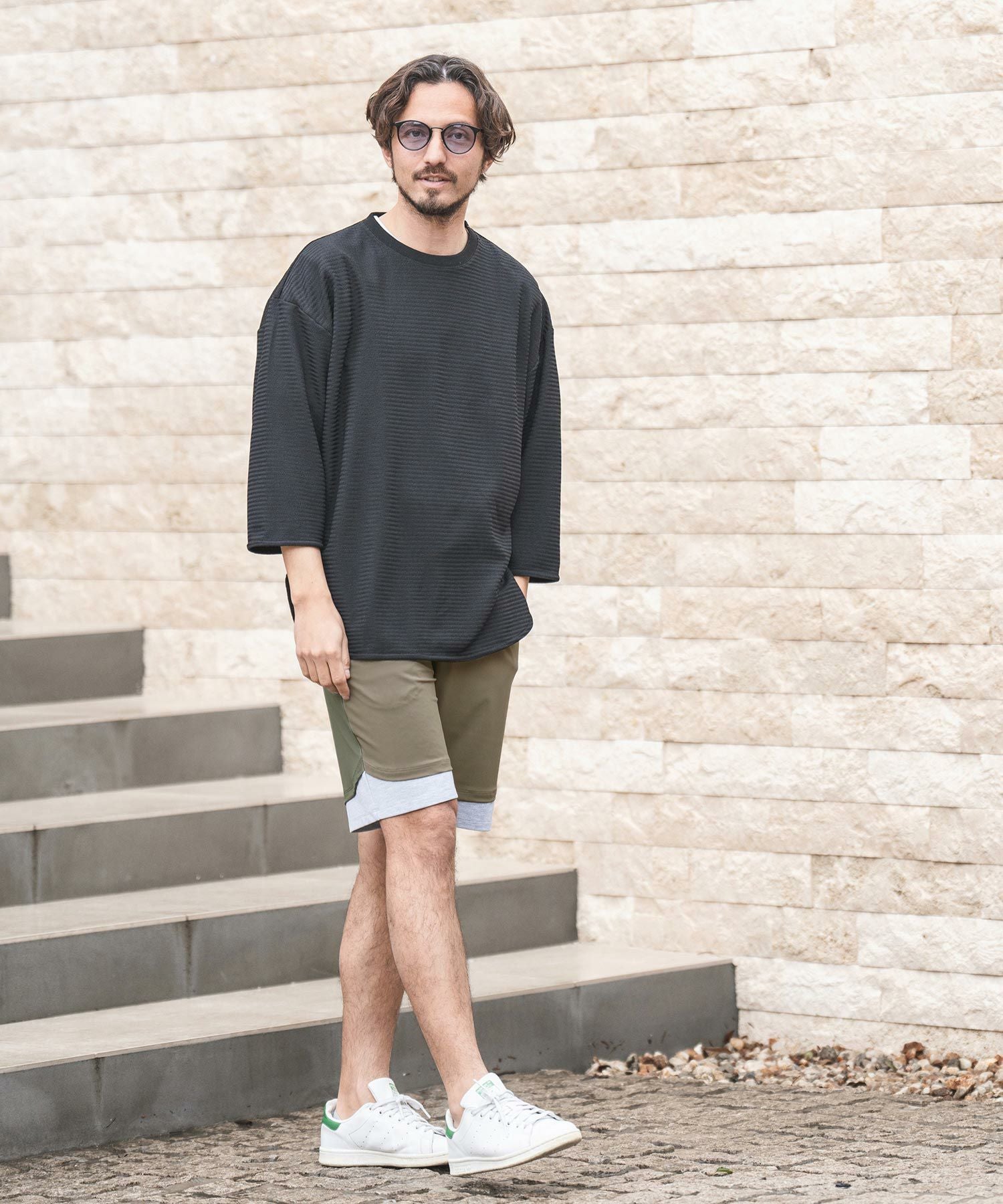 50%OFF【CAMBIO(カンビオ)】Switch Layered Design Short Pants