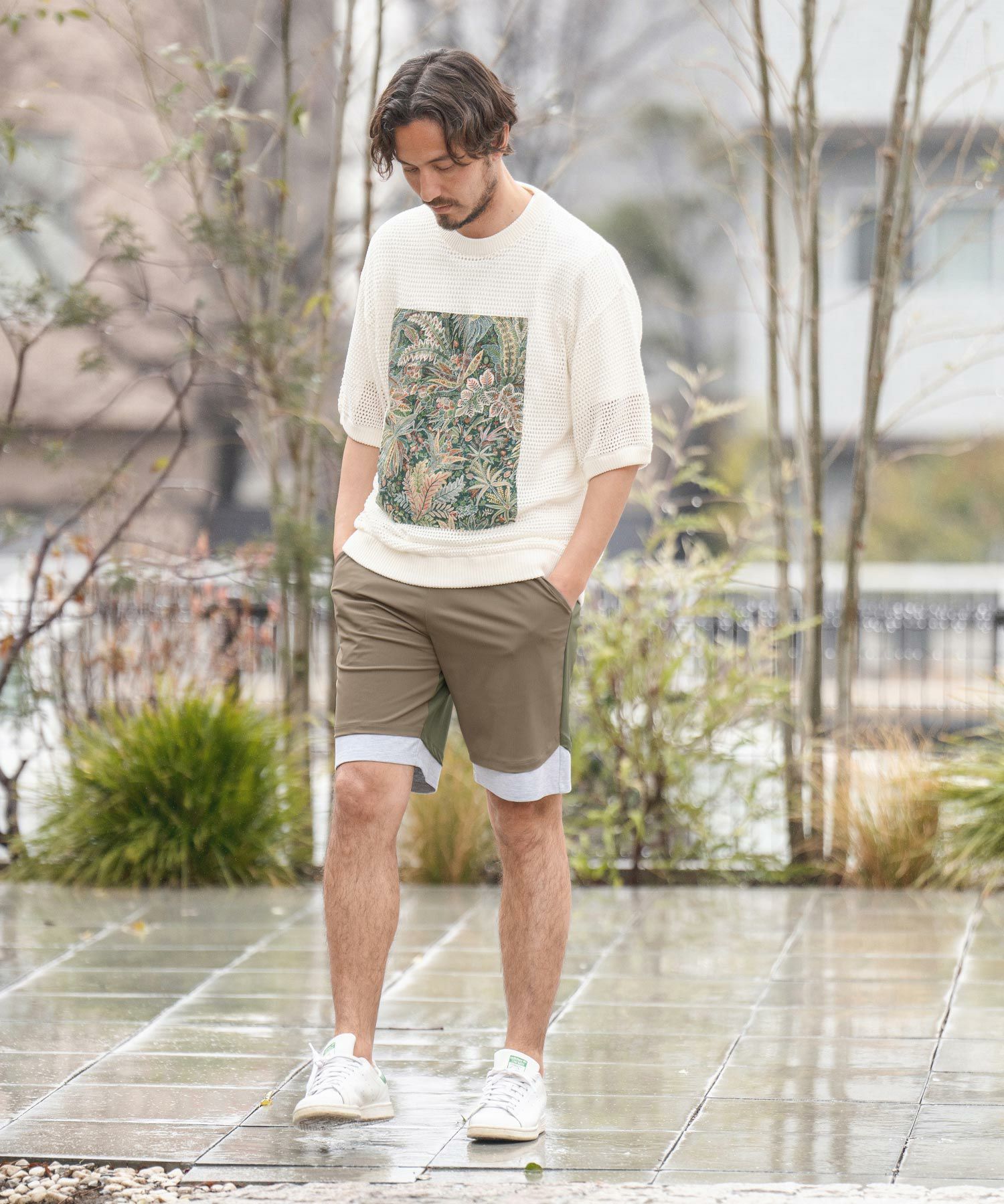 50%OFF【CAMBIO(カンビオ)】Switch Layered Design Short Pants