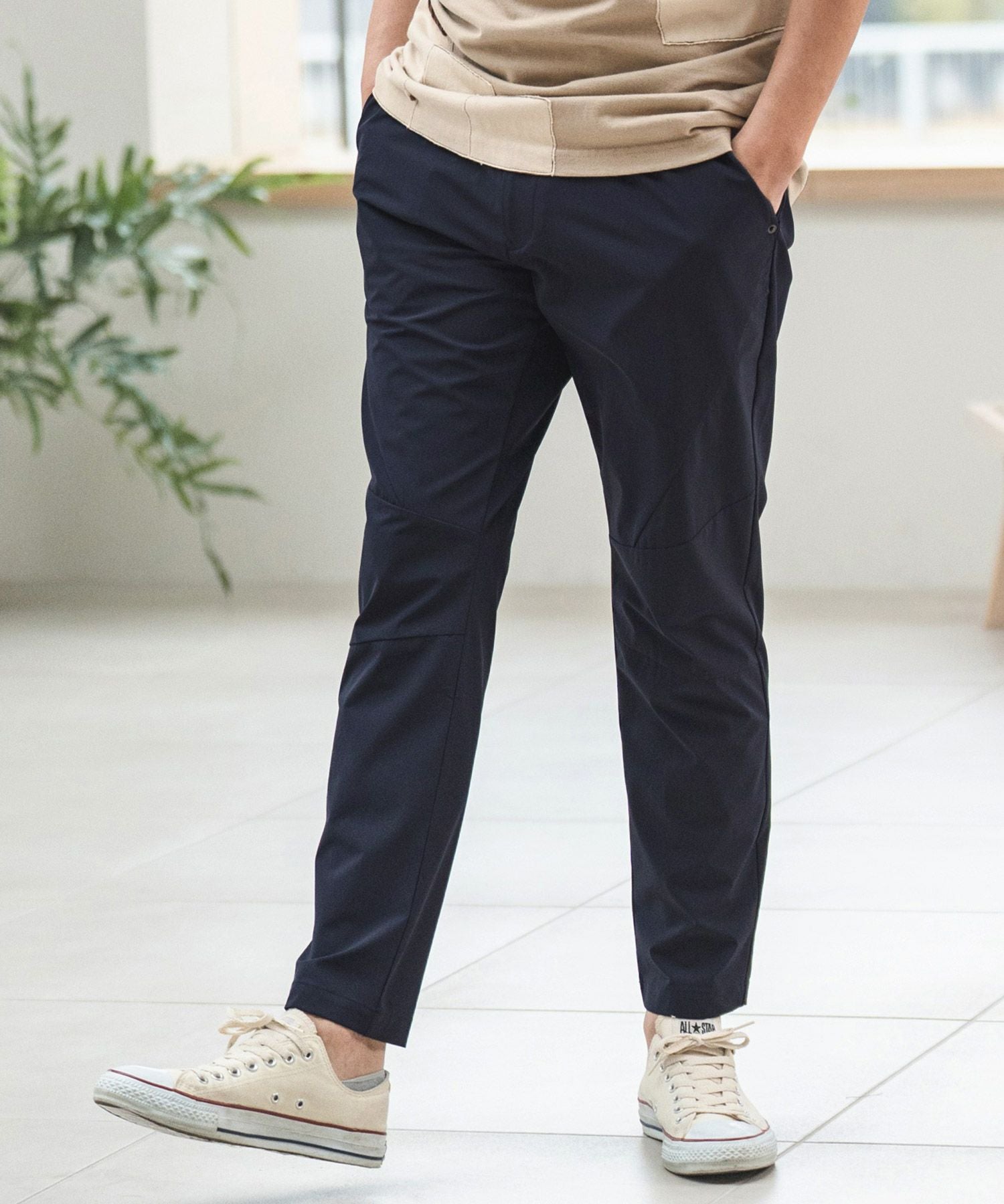 カンビオ cambio テーパードパンツ　L 50%OFF【CAMBIO(カンビオ)】アイスファブリックテーパードパンツ