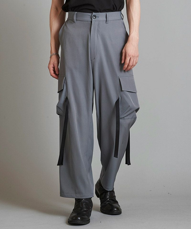 30%OFF【NO ID.(ノーアイディー)】ﾜｲﾄﾞｶｰｺﾞﾄﾗｳｻﾞｰｽﾞ パンツ(854006