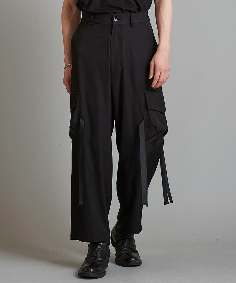 30%OFF【NO ID.(ノーアイディー)】ﾜｲﾄﾞｶｰｺﾞﾄﾗｳｻﾞｰｽﾞ パンツ(854006