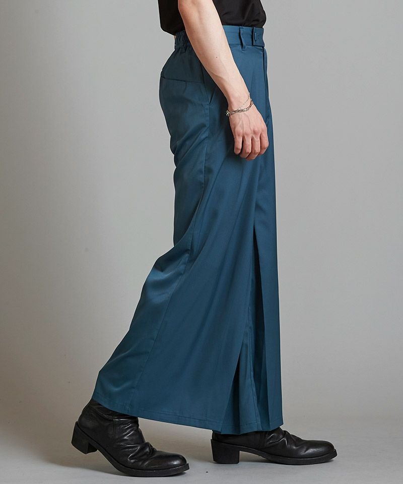 50%OFF【NO ID.(ノーアイディー)】ｲﾝﾊﾞｰﾃｯﾄﾞﾌﾟﾘｰﾂﾜｲﾄﾞﾚｯｸﾞPT パンツ
