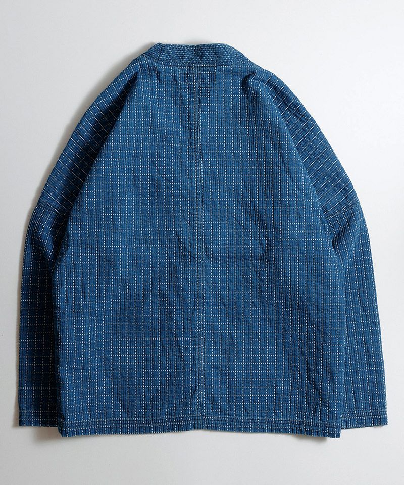 FDMTL ファンダメンタル 刺し子 藍染 カーディガン インディゴ 50%OFF【FDMTL(ファンダメンタル)】SASHIKO CARDIGAN 3YR WASH