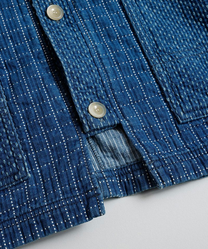50%OFF【FDMTL(ファンダメンタル)】SASHIKO CARDIGAN 3YR WASH