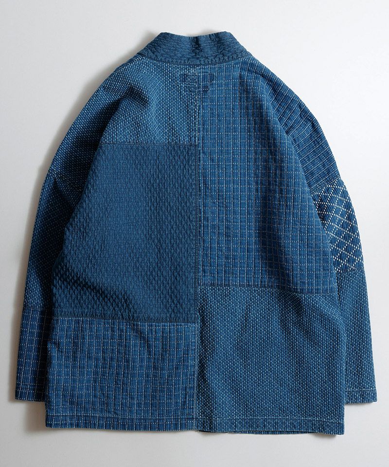 FDMTL(ファンダメンタル)】PATCHWORK HAORI JACKET 3YR WASH
