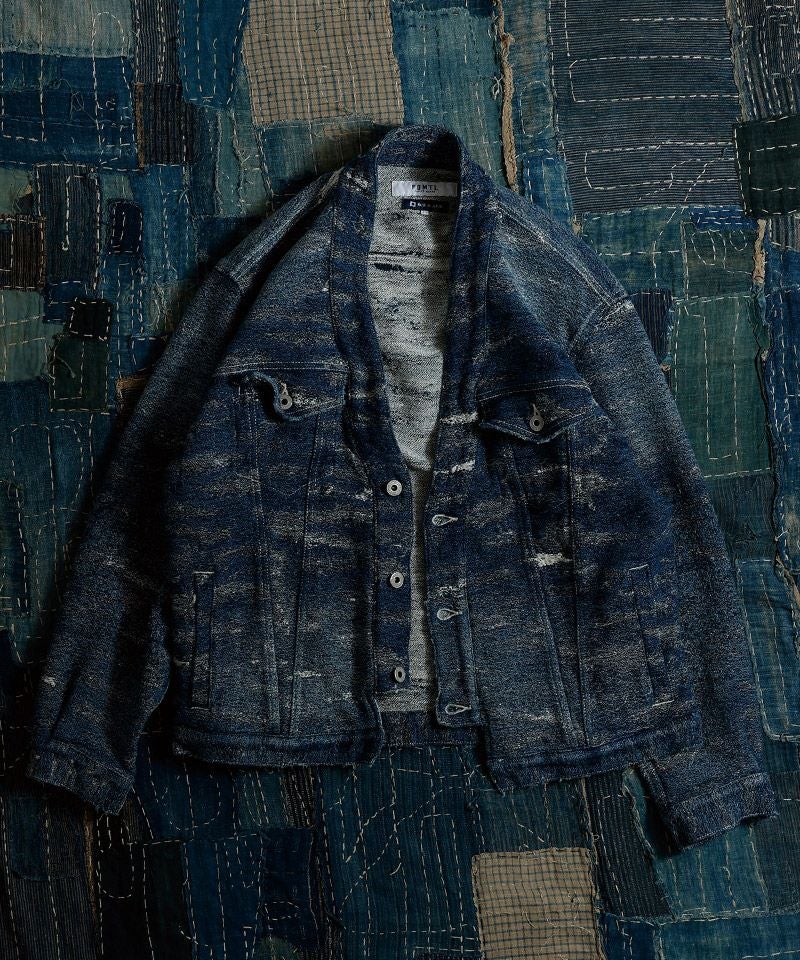 50%OFF【FDMTL(ファンダメンタル)】DENIM HAORI JACKET 5YR WASH