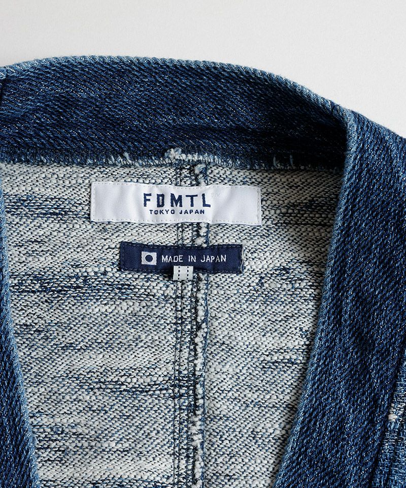 50%OFF【FDMTL(ファンダメンタル)】JACQUARD DENIM CARDIGAN 2YR WASH