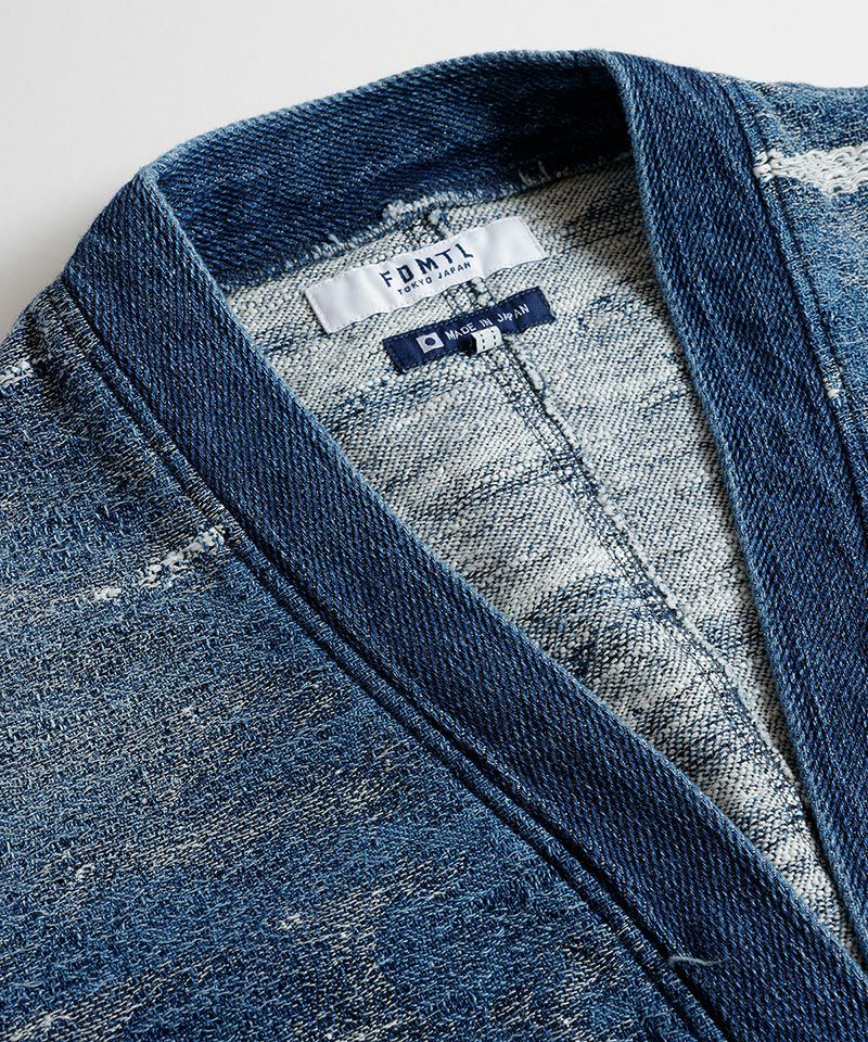50%OFF【FDMTL(ファンダメンタル)】JACQUARD DENIM CARDIGAN 2YR WASH