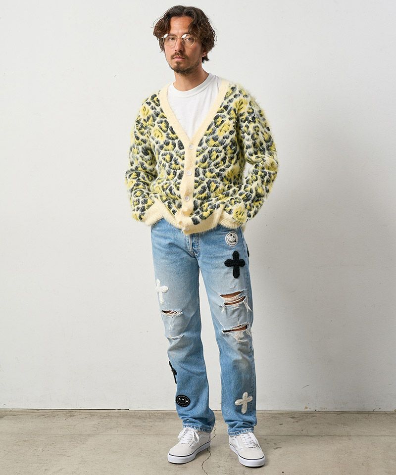 30%OFF【STUD MUFFIN(スタッドマフィン)】フェザーヤーン レオパード