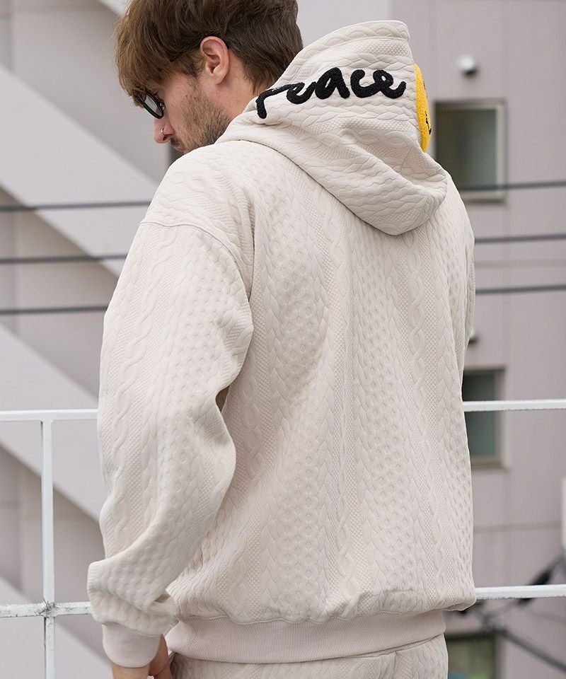 STUD MUFFIN(スタッドマフィン)】ケーブルジャガード ダブルフェイス