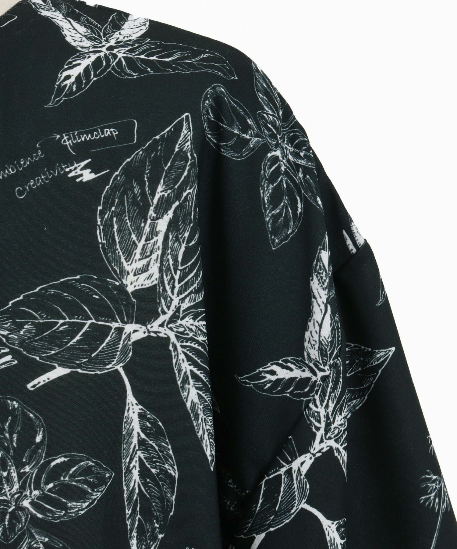 50%OFF【GLIMCLAP(グリムクラップ)】 Monotone botanical fabric short