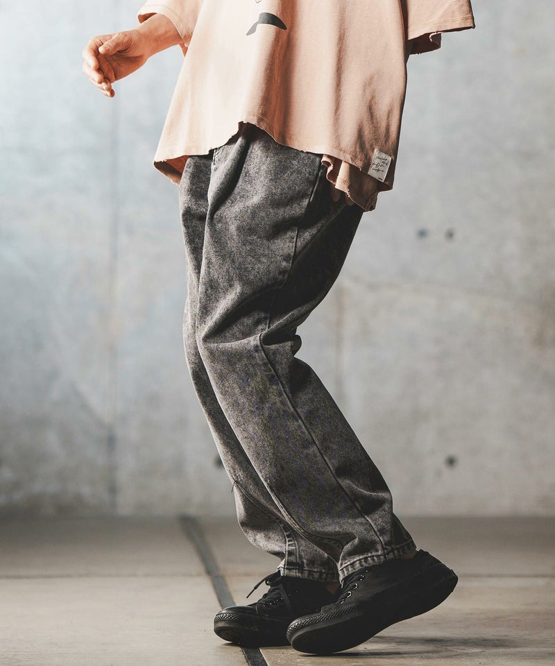 30%OFF【GLIMCLAP(グリムクラップ)】Chemical wash denim soft balloon 