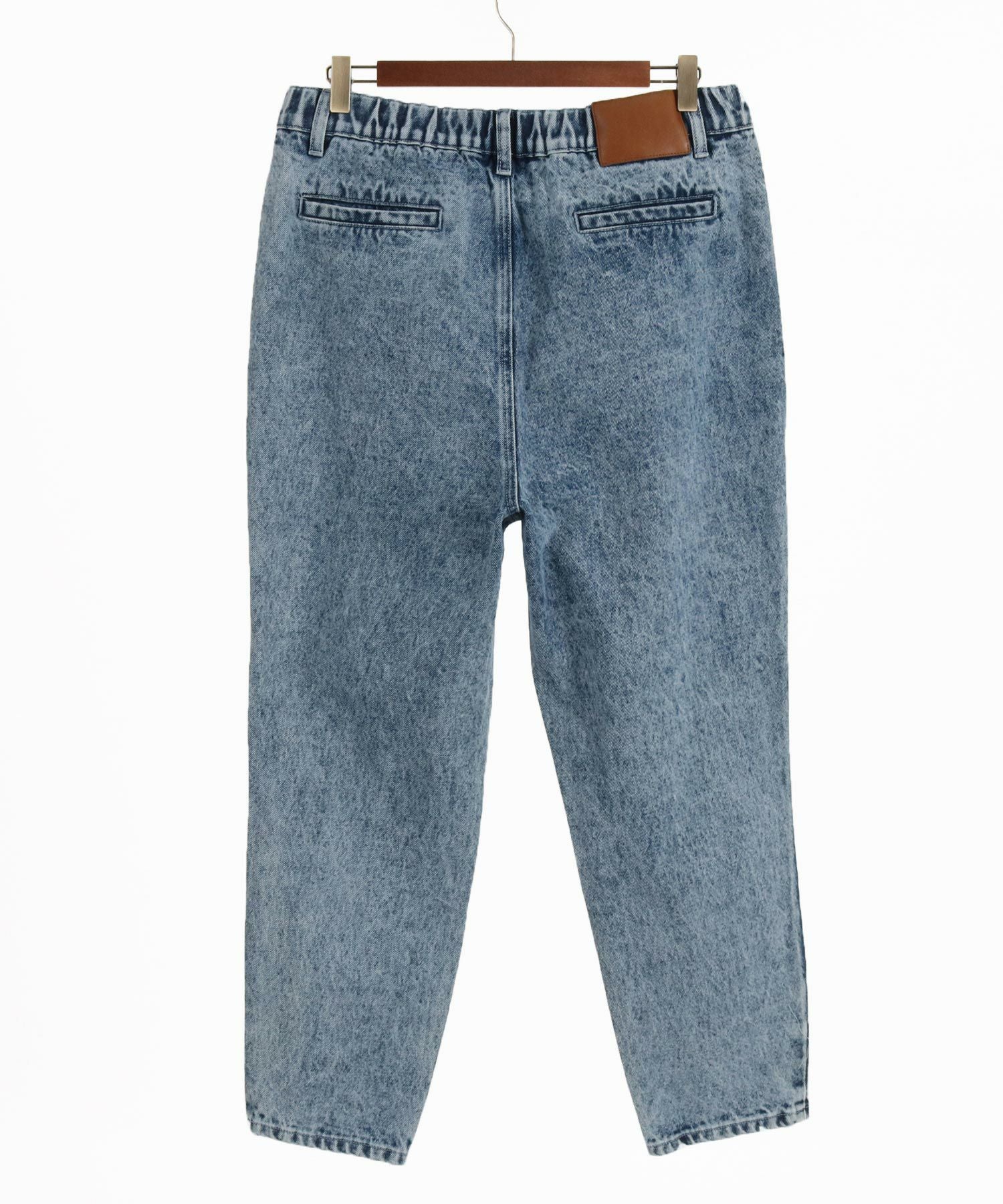 30%OFF【GLIMCLAP(グリムクラップ)】Chemical wash denim soft balloon