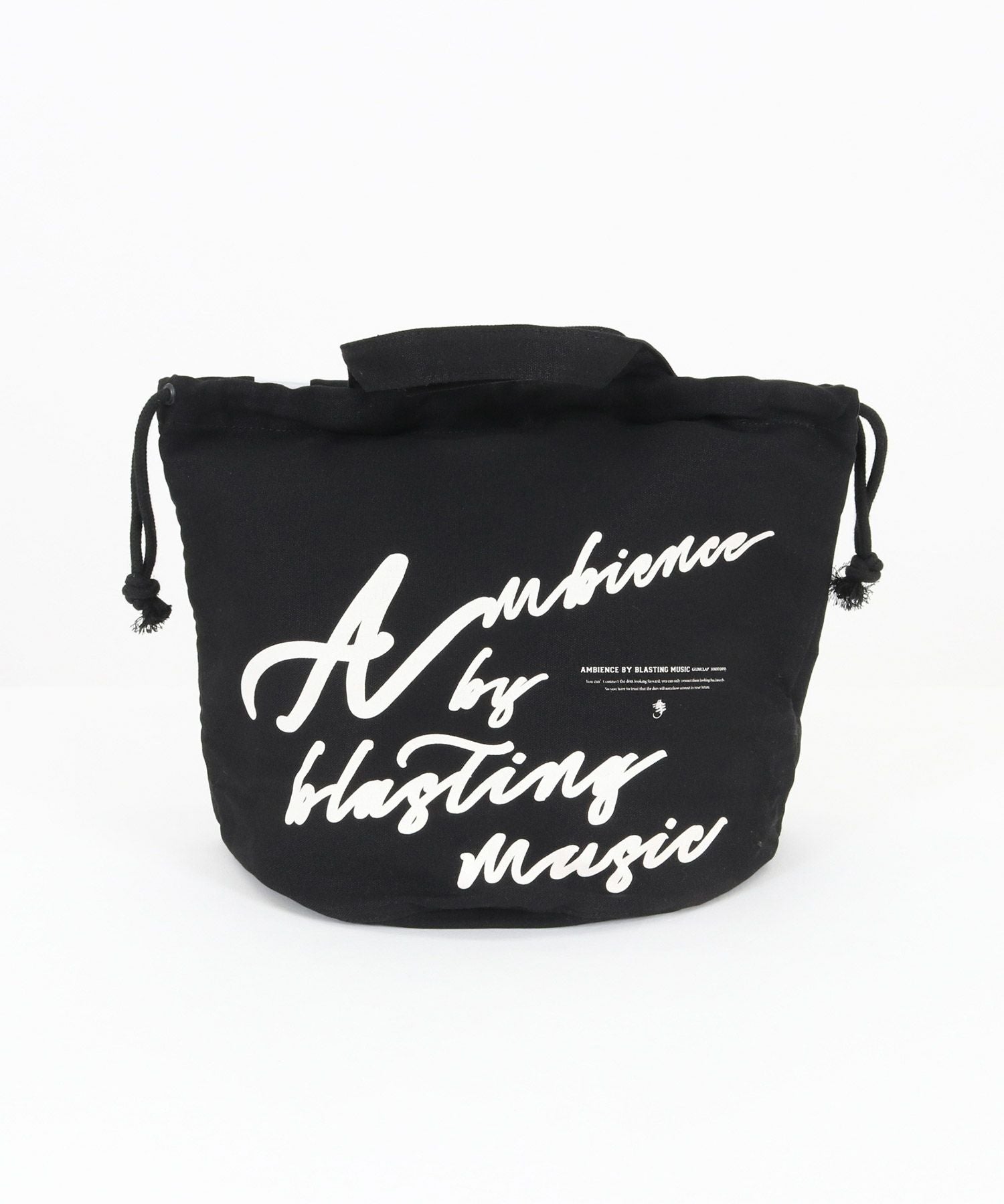 50%OFF【GLIMCLAP(グリムクラップ)】Logo printed drawstring bag 巾着