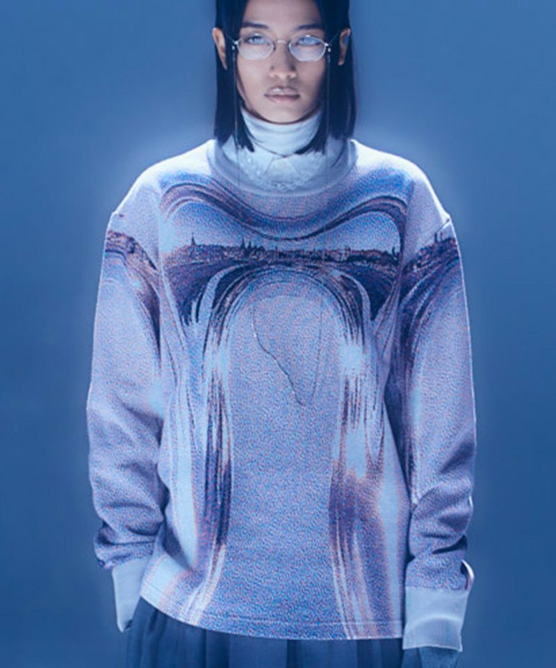 30%OFF【HATRA(ハトラ)】 Orbs Knit Sweater ニットセーター(KN02-24aw