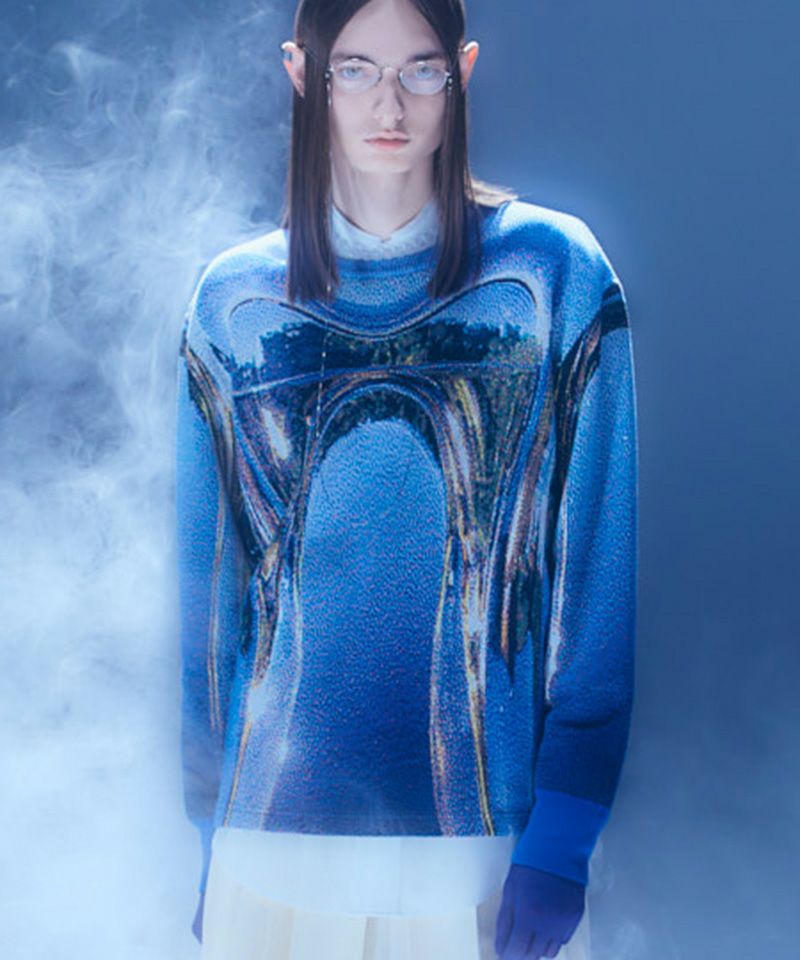 30%OFF【HATRA(ハトラ)】 Orbs Knit Sweater ニットセーター(KN02-24aw