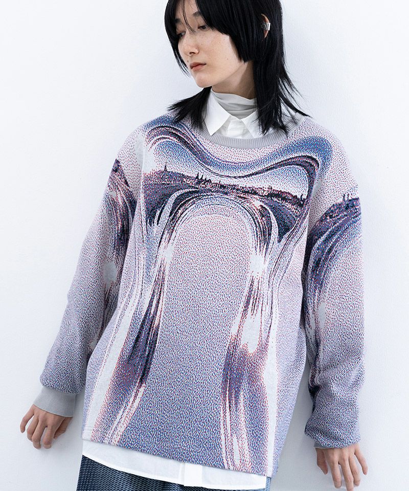 30%OFF【HATRA(ハトラ)】 Orbs Knit Sweater ニットセーター(KN02-24aw