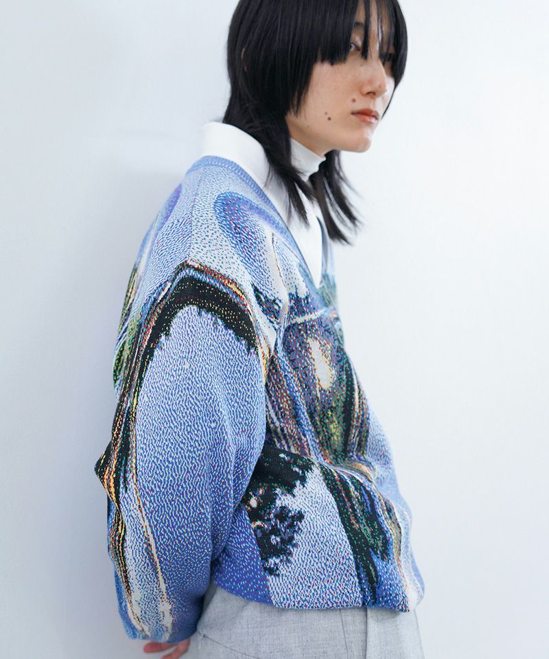 30%OFF【HATRA(ハトラ)】 Orbs Knit Sweater ニットセーター(KN02-24aw
