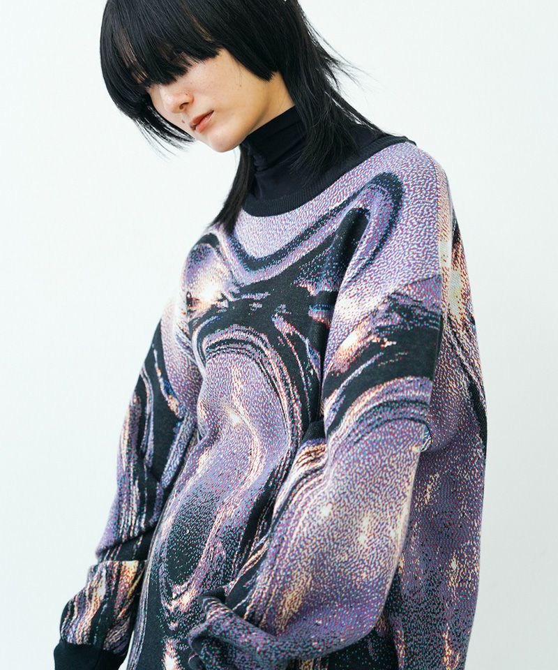 30%OFF【HATRA(ハトラ)】 Orbs Knit Sweater ニットセーター(KN02-24aw