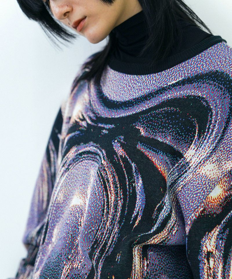 30%OFF【HATRA(ハトラ)】 Orbs Knit Sweater ニットセーター(KN02-24aw